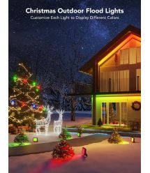 Набір настінних світильників Govee H7060 RGBICWW LED Smart Flood Lights Чорний