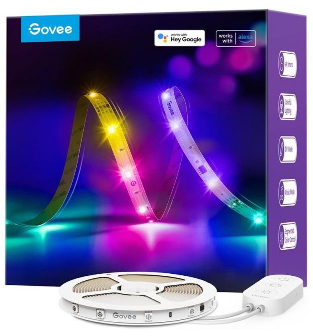 Лента светодиодная умная Govee H618A RGBIC Basic Wi-Fi + Bluetooth LED Strip Light 5м Белый