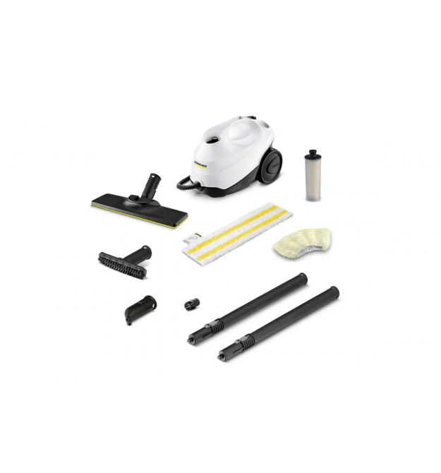 Karcher Пароочиститель SC 3 EasyFix, 1900 Вт, 1000мл, 3.5Бар, белый Karcher Пароочиститель SC 3 EasyFix, 1900 Вт, 1000мл, 3.5Бар, белый