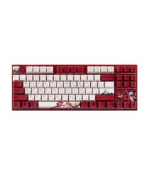 Varmilo Клавиатура механическая VEM87 Koi 87Key, EC V2 Sakura, USB-A, EN/UKR, White Led, Красный