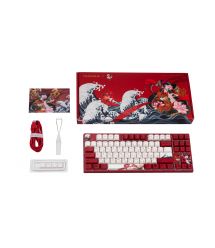 Varmilo Клавиатура механическая VEM87 Koi 87Key, EC V2 Sakura, USB-A, EN/UKR, White Led, Красный