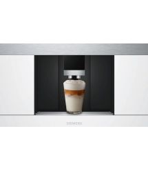 Siemens Кавомашина вбудовувана, 2.4л, зерно+мелена, автомат.капуч, LED-дисплей, авторецептів -30, білий