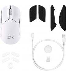 HyperX Мышь Pulsefire Haste 2 mini, RGB, USB-A/WL/BT, белый