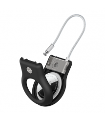 Belkin Держатель Secure Holder with Wire Cable AirTag, черный