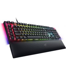 Клавиатура механическая Razer BlackWidow V4, 114key, Yellow Switch, USB-A, EN/RU, RGB, черный