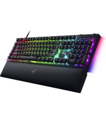 Клавиатура механическая Razer BlackWidow V4, 114key, Yellow Switch, USB-A, EN/RU, RGB, черный