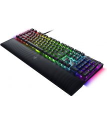 Клавиатура механическая Razer BlackWidow V4, 114key, Yellow Switch, USB-A, EN/RU, RGB, черный