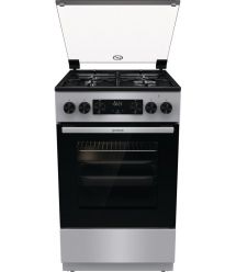 Gorenje Плита комбінована, 70л, 50x60см, дисплей, IconLed, емальовані, сірий