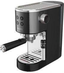 Krups Кофеварка рожковая Virtuoso + 1л, молотая, ручной капучинатор, 15 бар, черный