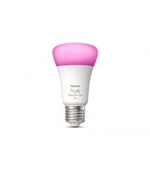 Лампа умная Philips Hue Hue E27, 11W (60Вт), 2000K-6500K, RGB, ZigBee, Bluetooth, дымирование