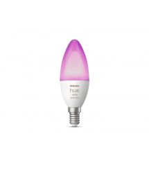 Philips Hue Лампа умная E14, 5.3W(40Вт), 2000K-6500K, RGB, ZigBee, Bluetooth, дымирование
