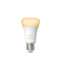 Philips Hue Лампа умная E27, 11W(60Вт), 2200K-6500K, Tunable white, ZigBee, Bluetooth, дымирование