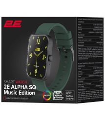 2E Смарт-часы Alpha SQ Music Edition 46mm Black-Green