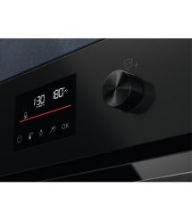 Духова шафа електрична Electrolux KOEFP77H, 72л, A+, дисплей, конвекція, піроліз, телескопічні напрямні, чорний