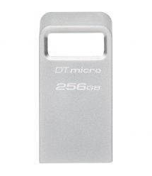 Kingston Накопитель 256GB USB 3.2 Gen1 DT Micro R200MB/s Metal