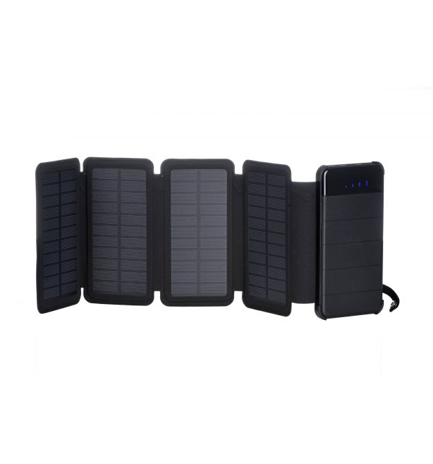 2E Портативное зарядное устройство Power Bank Solar 8000mAh Black