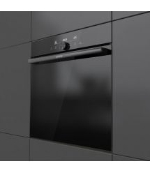 Gorenje Духова шафа електрична, 77л, A+, пара, дисплей, IconTouch, чорний