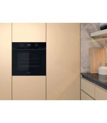 Whirlpool Духовой шкаф электрический, 71л, A+, дисплей, конвекция, телескопические направляющие, черный