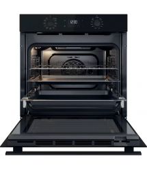 Whirlpool Духовой шкаф электрический, 71л, A+, дисплей, конвекция, телескопические направляющие, черный