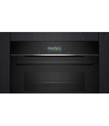 Siemens Духова шафа електрична, 71л, A+, дисплей, конвекція, піроліз, чорний