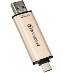 Transcend Накопитель 256GB USB 3.2+Type-C JetFlash 930 Black R420/W400MB/s