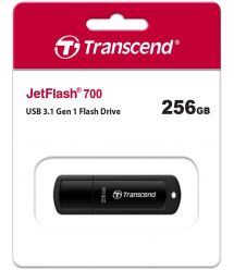 Transcend Накопитель 256GB USB 3.1 Type-A JetFlash 700 Черный