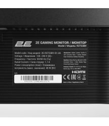 2E Gaming Монитор 27" R2723BV HDMI, DP, VA, 165Hz, 6ms, CURVED, FreeSync