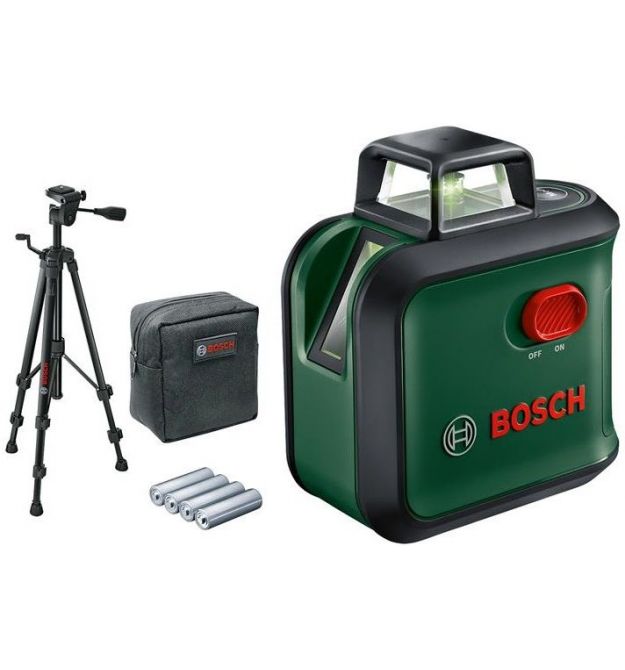 Bosch Нивелир лазерный UniversalLevel 360 Set, до 24м, ±0.4мм/м, +TT150+высокий, 0.56кг