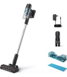 Philips Пылесос беспроводный 3000 Series, влажная уборка, конт пыль-0.27л, автон. раб. до 60мин, вес-1.5кг, турборежим , серый