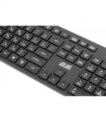 2E Клавиатура мембранная KS260 106key, WL, EN/UK, чёрный
