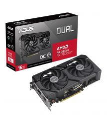 ASUS Видеокарта Radeon RX 7600 XT 16GB GDDR6 DUAL OC DUAL-RX7600XT-O16G