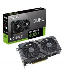 ASUS Видеокарта GeForce RTX 4060 8GB GDDR6 DUAL OC DUAL-RTX4060-O8G