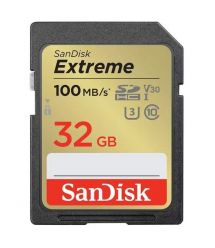 SanDisk Карта памяти SD 32GB C10 UHS-I U3 R100/W60MB/s Extreme V30