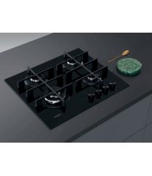 Whirlpool Варочная поверхность газ на стекле, 60см, чугун, конфорка с двойным рядом пламени, черный
