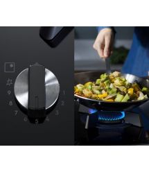 Варочная поверхность газовая на стекле Electrolux KGG753753K, 75см, черный