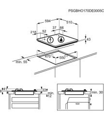 Варочная поверхность газовая Electrolux KGS6404SX, 60см, нерж.