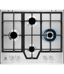 Варочная поверхность газовая Electrolux KGS64562SX, 60см, чугун, нержайка