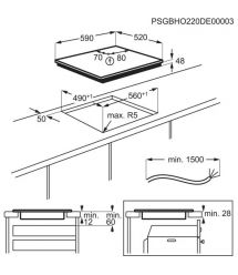 Варочная поверхность индукционная Electrolux EIB60420CK, 60см, черный