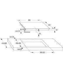 Варочная поверхность индукционная Gorenje ISC645BSC, 60см, черный