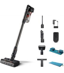 Philips Пылесос беспроводный Aqua Plus, влажная уборка, конт пыль -0.6л, автон. раб. до 80мин, вес-1.7кг, турборежим, черный