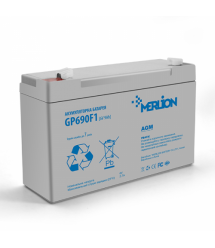Аккумуляторная свинцово-кислотная батарея MERLION AGM GP690F1 6 V 9Ah