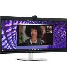 Монітор 34" Dell P3424WEB HDMI, DP, USB-C, RJ-45, MM, IPS, 3440x1440, sRGB 99%, CURVED, HAS, Cam