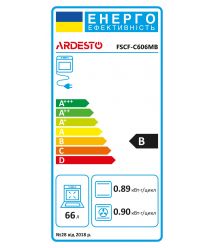 Плита комбінована ARDESTO FSCF-C606MB Elegance, 60x60см, чорна