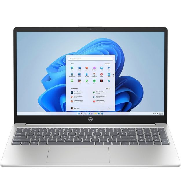 HP Ноутбук 15-fd0087ua 15.6" FHD IPS AG, Intel N200, 8GB, F256GB, UMA, DOS, белый