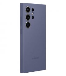 Samsung Чехол для Galaxy S24 Ultra (S928), Silicone Case, фиолетовый