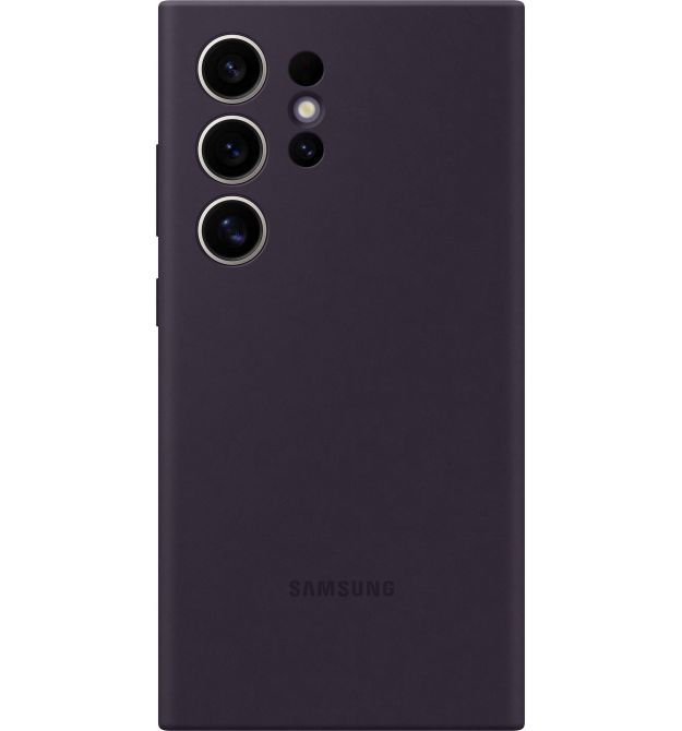 Samsung Чехол для Galaxy S24 Ultra (S928), Silicone Case, фиолетовый темный