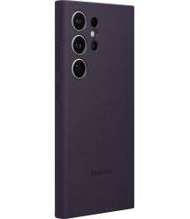 Samsung Чехол для Galaxy S24 Ultra (S928), Silicone Case, фиолетовый темный