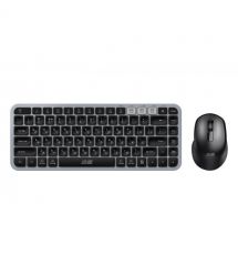 2E Комплект клавиатура и мышь MK430, WL/BT, EN/UKR, серо-чёрный