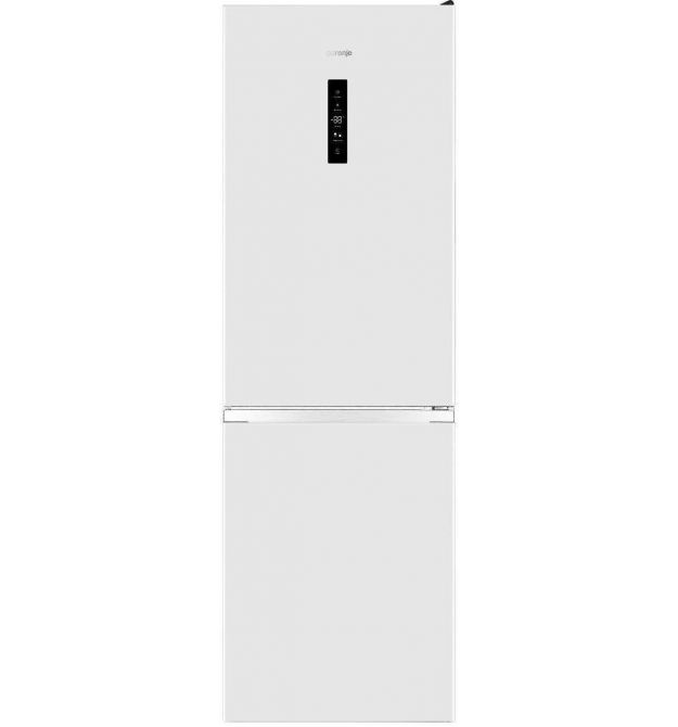 Холодильник Gorenje с нижней морозилкой, 185х60х60см, 2 дв., Х-207л, М-93л, A+, NoFrost Plus, Fresh zone, дисплей, белый