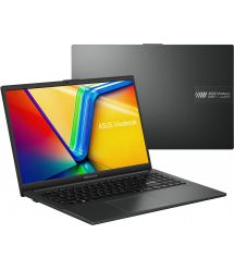 ASUS Ноутбук Vivobook GO E1504GA-BQ114 15.6" FHD IPS, Intel i3-N305, 8GB, F512GB, UMA, noOS, Черный